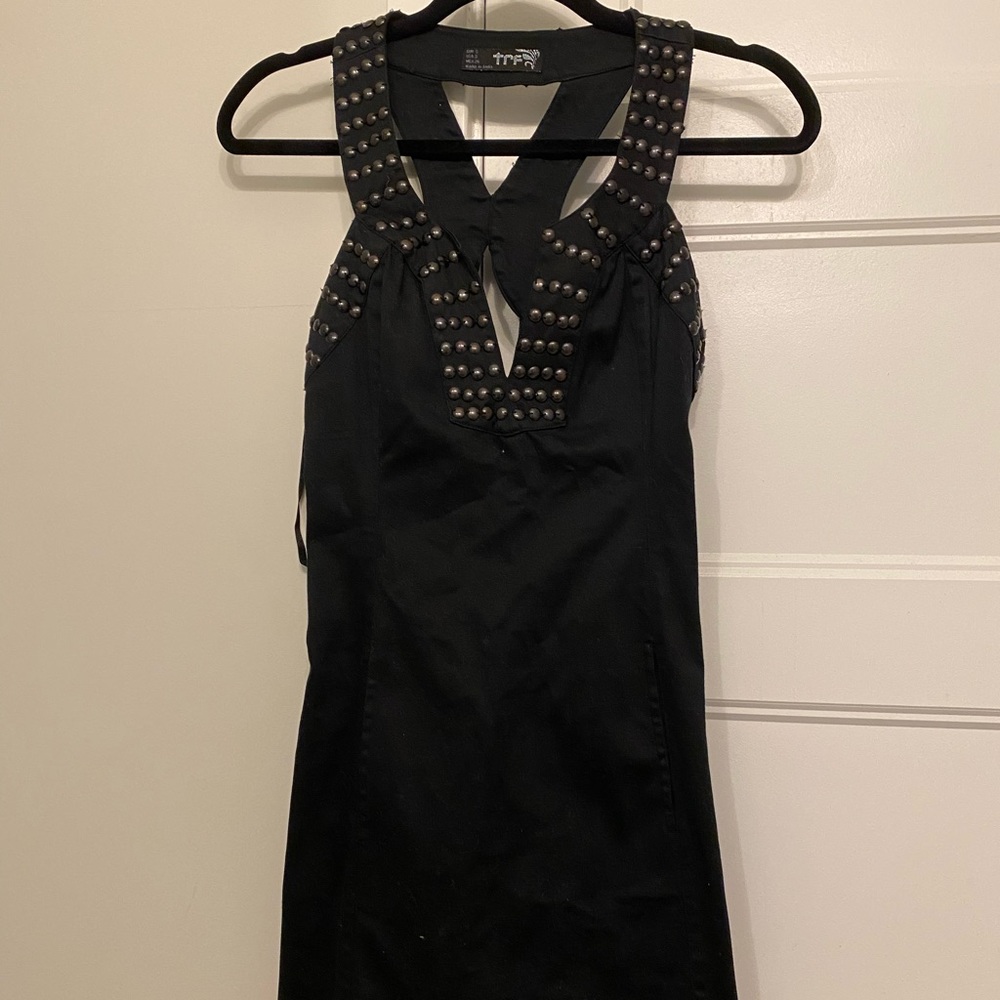 Black fitted dress